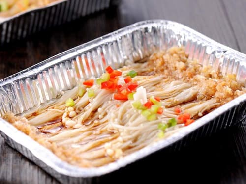 罗定锡纸烤金针菇